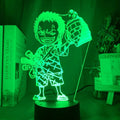 Anime ONE PIECE Led Acrylic Stand Kids Night Light Zoro Luffy Nami Action Figure for Child Bedroom Decoration Desk 3d Lamp Gift