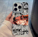 Case One Piece – Luffy Transparent Black Edition para iPhone | Estilo Premium & Proteção Leve