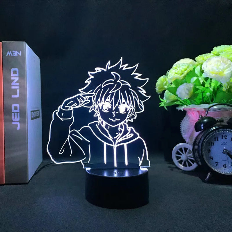 Luminária 3D LED Hunter x Hunter – Killua Zoldyck