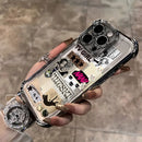 Anime Cool Nana Osaki Line Plating Case For iPhone – Y2K Anti-Fall Airbag Cover