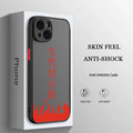 Case Naruto – Nuvem Vermelha Matte Transparente para iPhone | Estilo Premium & Proteção Leve