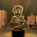 Luminária 3D LED Jujutsu Kaisen – Gojo, Sukuna e Megumi