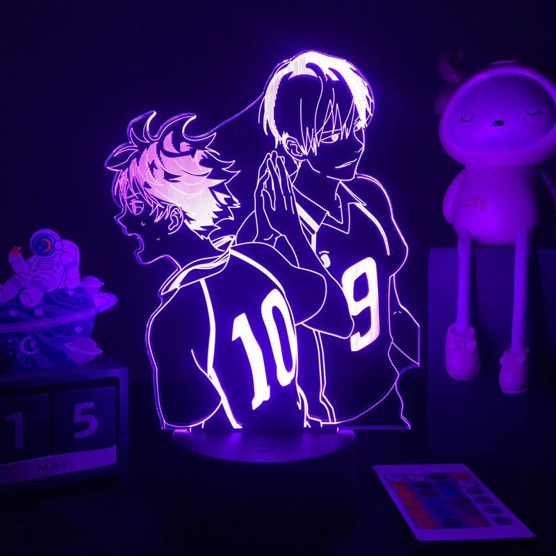Luminária 3D LED Haikyuu – Shoyo Hinata