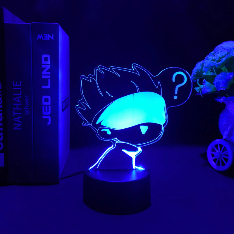 Luminária 3D LED Jujutsu Kaisen – Gojo, Sukuna e Megumi