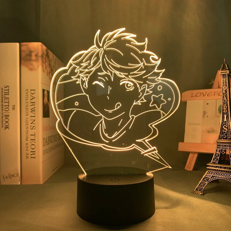 Luminária 3D LED Haikyuu – Shoyo Hinata