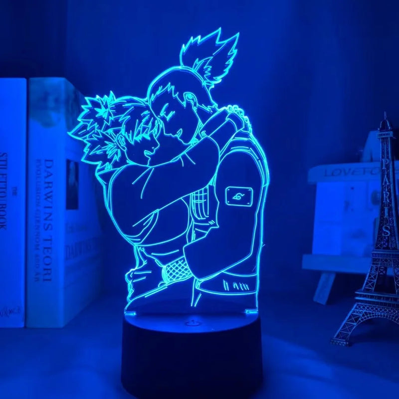 Luminária 3D LED Naruto Uzumaki – Time 7 (Sasuke, Kakashi, Naruto)