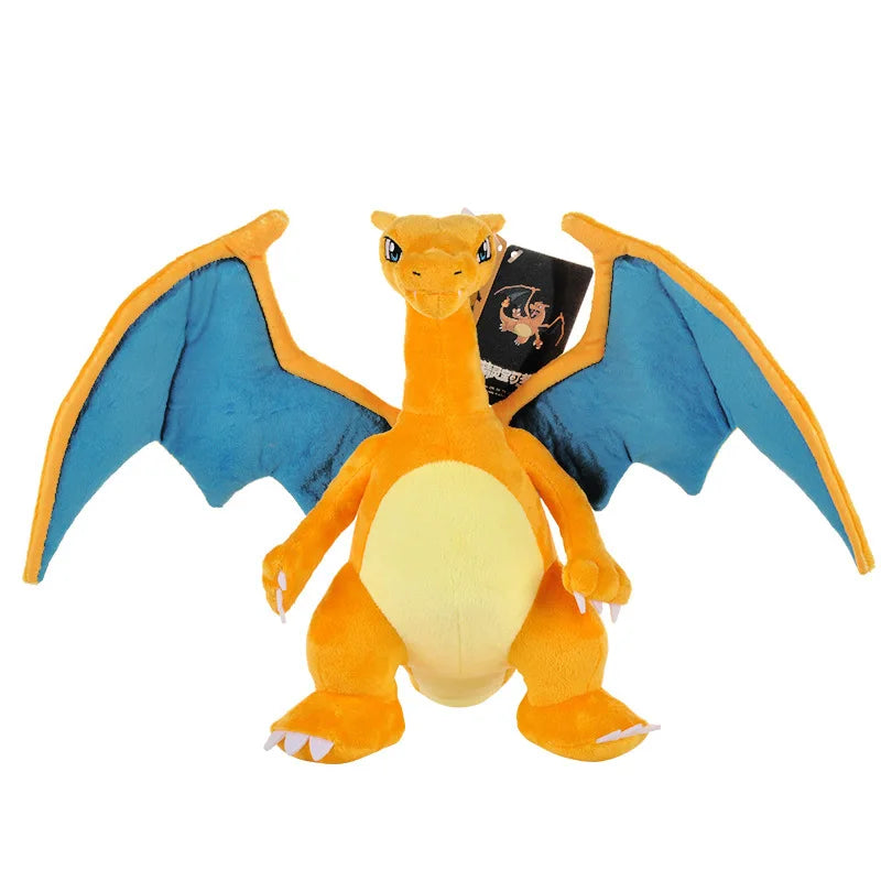 Pelúcia Pokémon 25cm – Mega Charizard X & Y | Boneco Fofo Shiny Kawaii Anime Gigantamax