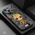 Case iPhone Marvel Cartoon – Groot / Spider-Man | Anti-Impacto Shockproof Armor