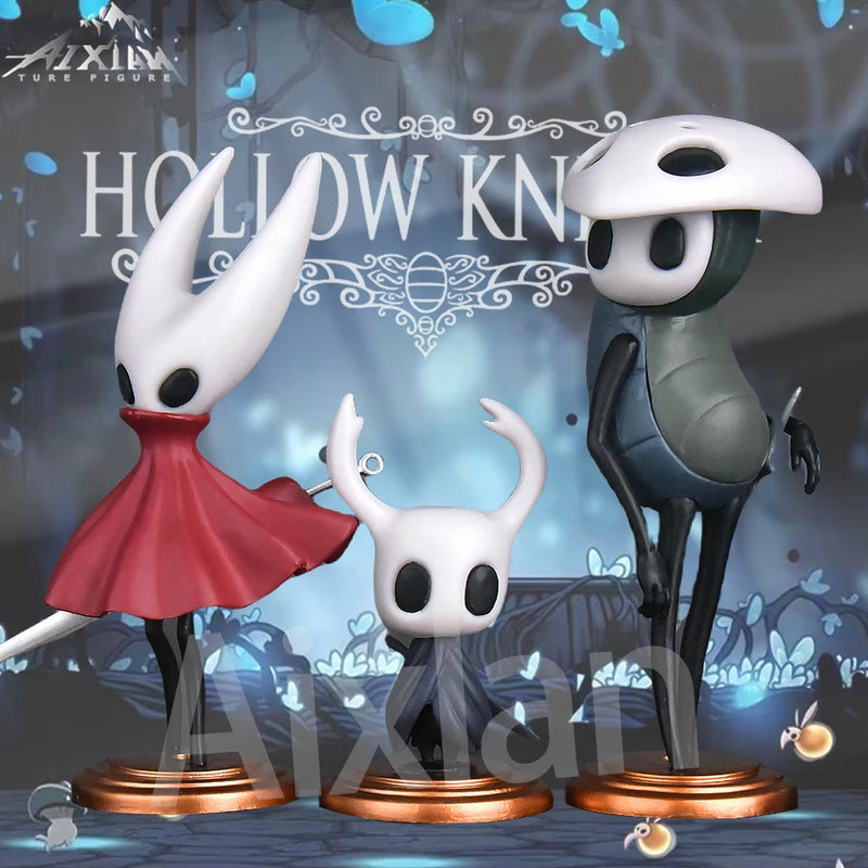 Hollow Knight 3pcs Set – The Knight, Hornet & Quirrel, Figures Colecionáveis com Caixa