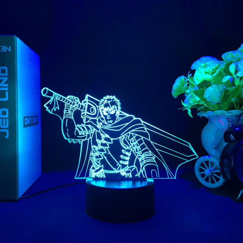 Luminária 3D Anime Berserk – Guts