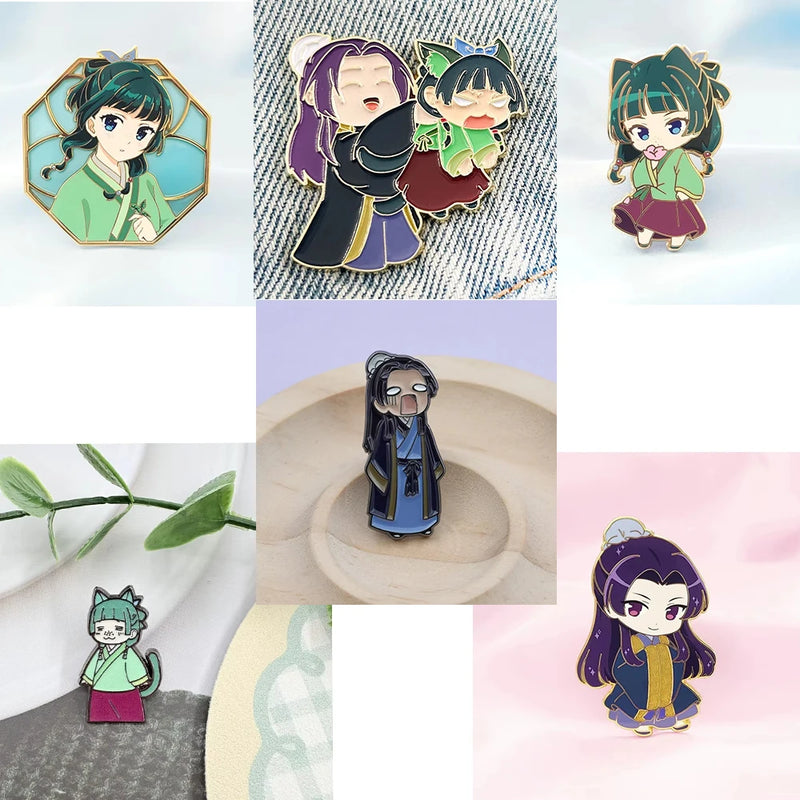 Broche Chibi Jinshi & Maomao – The Apothecary Diaries (Kusuriya no Hitorigoto)