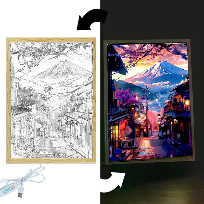 Luminária LED de Pintura – Decoração Criativa e Atmosfera Personalizada