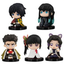Demon Slayer Q Version 5pcs – Tanjiro, Inosuke, Zenitsu, Mini Figures Colecionáveis