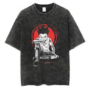 Camiseta Oversized Hunter×Hunter Kurapika Estilo Streetwear Vintage Unissex