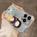 Case Demon Slayer Cute Edition – Transparente Premium para iPhone | TPU Flexível & Proteção