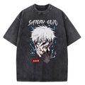 Camiseta Jujutsu Kaisen Gojo Satoru Estilo Vintage Unissex