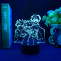 Luminária 3D LED Jujutsu Kaisen – Gojo, Sukuna e Megumi