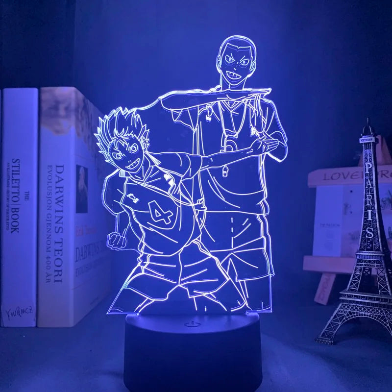 Luminária 3D LED Haikyuu – Shoyo Hinata
