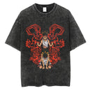 Camiseta Oversized Hunter×Hunter Kurapika Estilo Streetwear Vintage Unissex