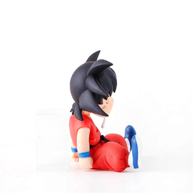 Dragon Ball Figure – 10cm Son Goku Super Saiyan Q Version, PVC Colecionável