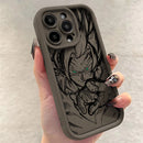 Case Dragon Ball – TPU Premium Preto para iPhone | Estilo Anime & Proteção