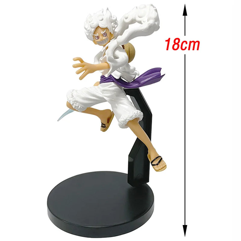Action Figure Luffy Nika – ONE PIECE 18cm, Estátua Colecionável de PVC